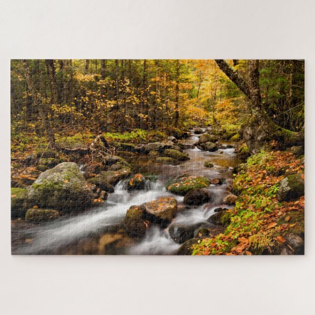 Puzzle Couleur d'automne Jefferson Brook | White Mountain (Horizontal)