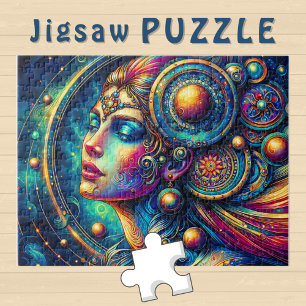 Puzzle Couleur de déesse Tête ronde Bijoux Mars - 
