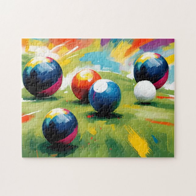 Puzzle Couleur Des Boules De Pelouse, (Horizontal)