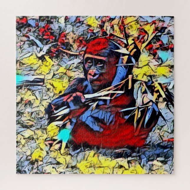Puzzle Couleur - Gorilla Baby (Vertical)