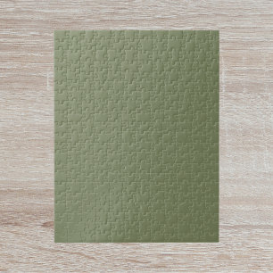 Puzzle Couleur solide verte Sage