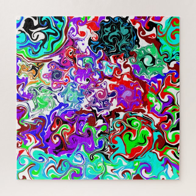 Puzzle  Couleur Thérapie Fluid Art Swirls   (Vertical)
