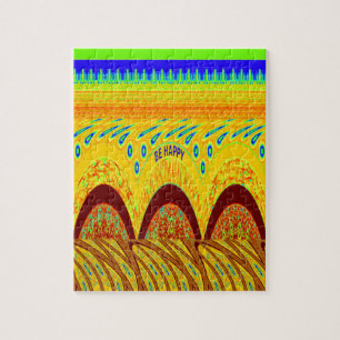 Puzzle Couleur traditionnelle verte d'or