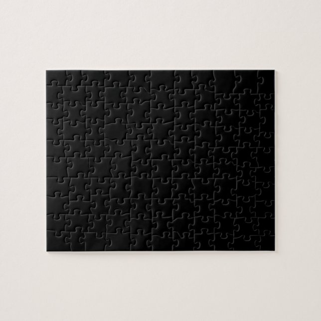 Puzzle Couleur unie noire simple (Horizontal)