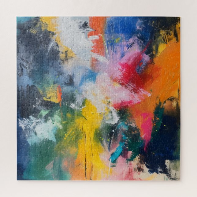 Puzzle Couleurs arc-en-ciel Art Abstrait (Vertical)