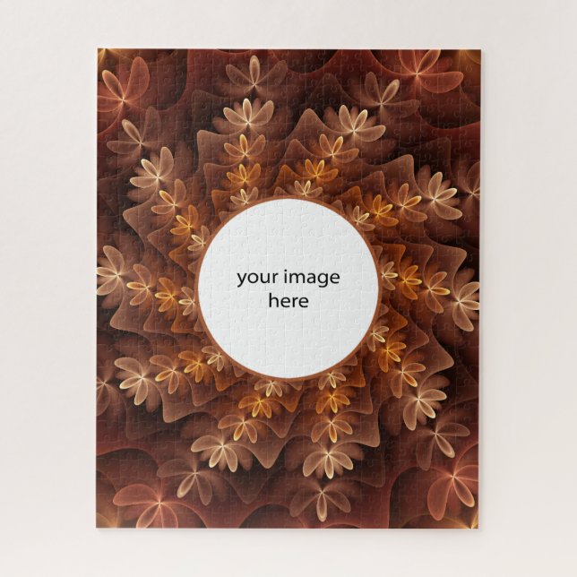 Puzzle Couleurs Chaudes, Art Abstrait Moderne Fractal Pro (Vertical)