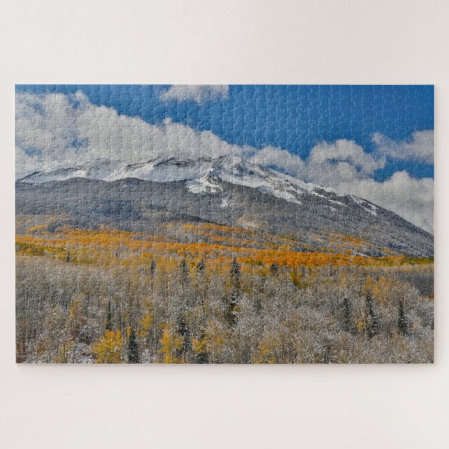 Puzzle Couleurs d'automne Aspens & | Montagnes Rocheuses, (Horizontal)