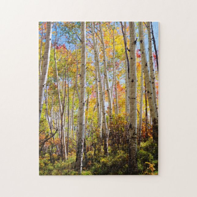 Puzzle Couleurs d'automne des arbres d'Aspen 5 (Vertical)
