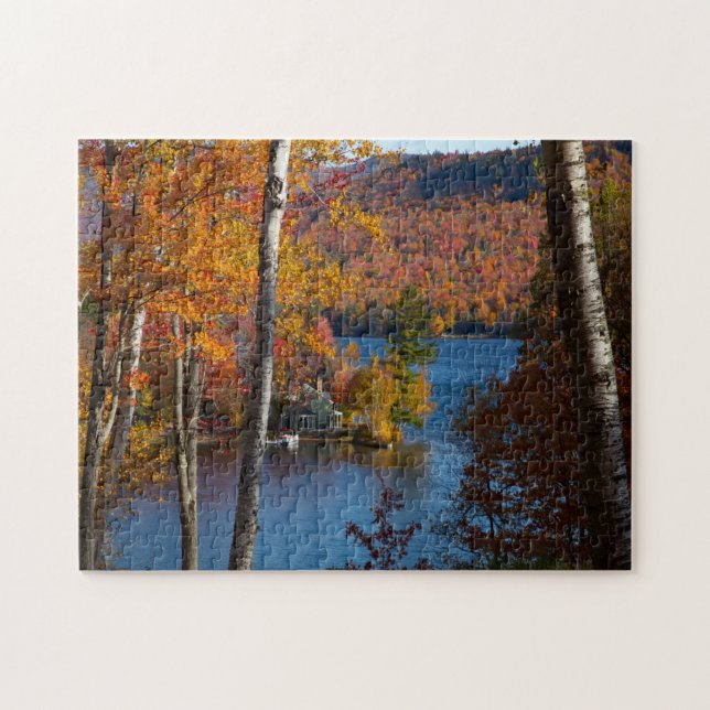 Puzzle Couleurs d'automne du matin sur Stinson Pond (Horizontal)