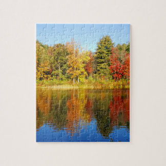 Puzzle Couleurs d'automne Feuillage du lac Photo Reflet