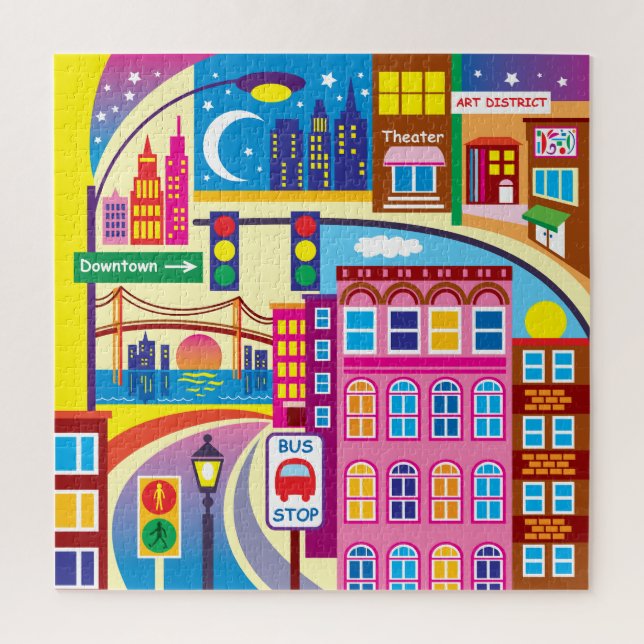 Puzzle Couleurs de la ville (Vertical)