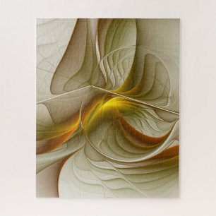 Puzzle Couleurs de métaux précieux, art fractal abstrait
