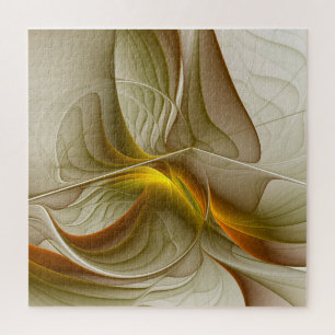 Puzzle Couleurs de métaux précieux, art fractal abstrait