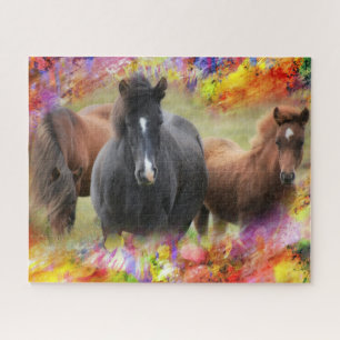 Puzzle Couleurs des chevaux