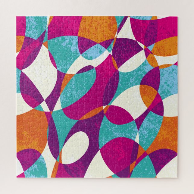 Puzzle Couleurs diverses, collection motif vintage. (Vertical)