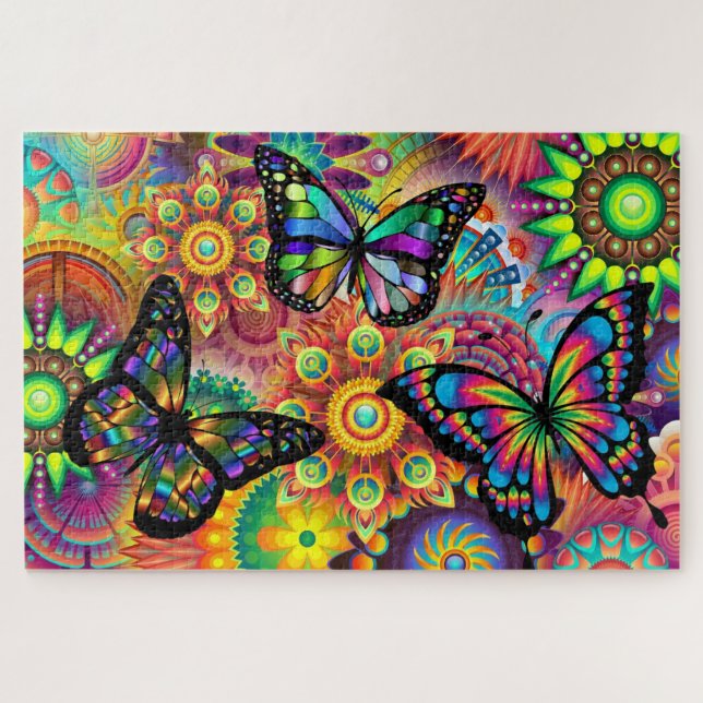 Puzzle Couleurs papillon (Horizontal)