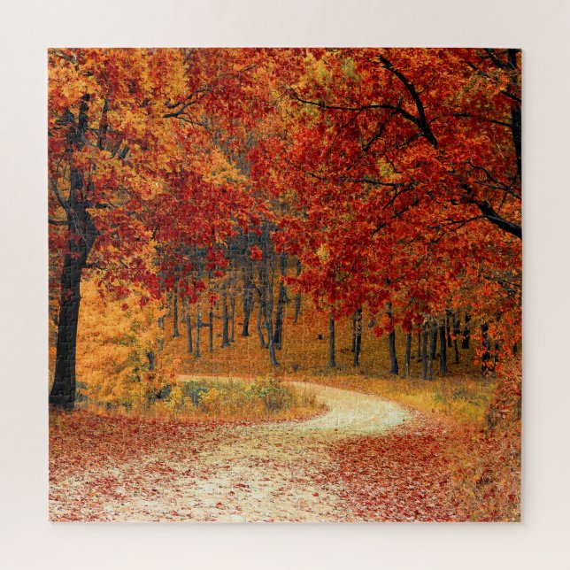 Puzzle Couleurs saisonnières de Coussin de jet d'automne (Vertical)