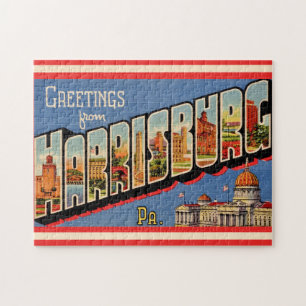 Puzzle Couleurs vintage Harrisburg PA 11x14