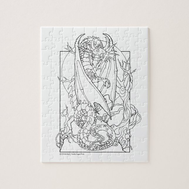 Puzzle COULEZ-MOI ! Créez votre propre objet cadeau uniqu (Vertical)