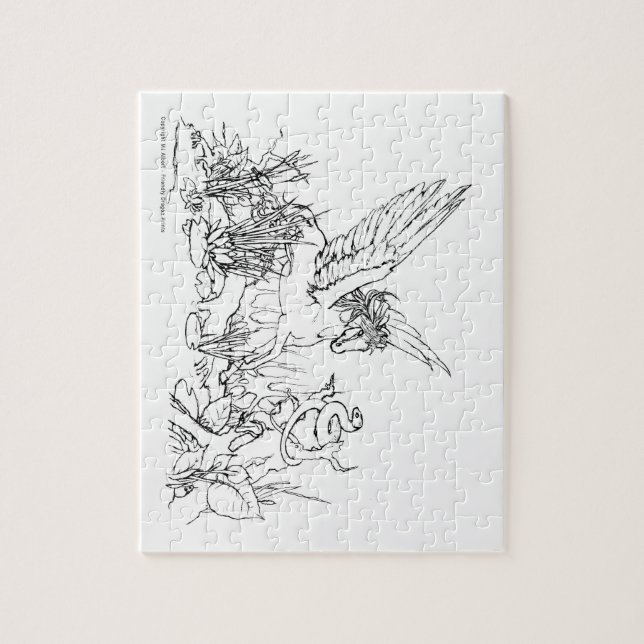 Puzzle COULEZ-MOI ! Créez votre propre objet cadeau uniqu (Vertical)