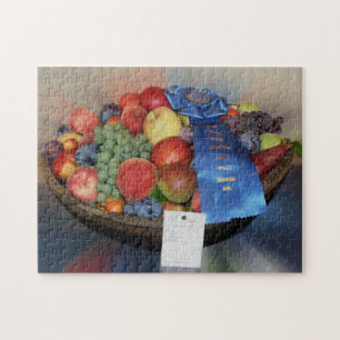 Puzzle Country Fair Bleu Ruban Fruit Bowl