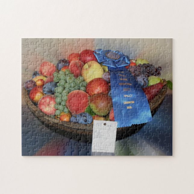 Puzzle Country Fair Bleu Ruban Fruit Bowl (Horizontal)