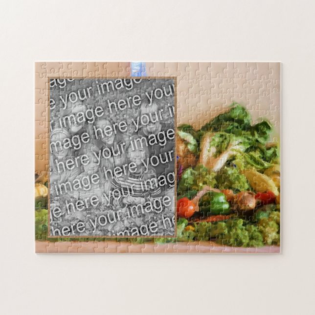 Puzzle Country Fair Vegetables Peinture Ajouter Votre Pho (Horizontal)