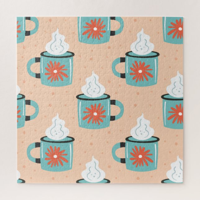 Puzzle Coupe bleu clair Motif sans voile. (Vertical)