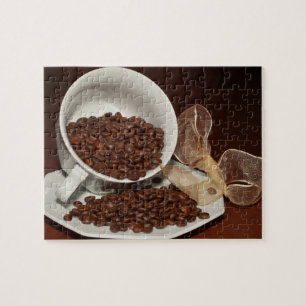 Puzzle Coupe de café avec haricots