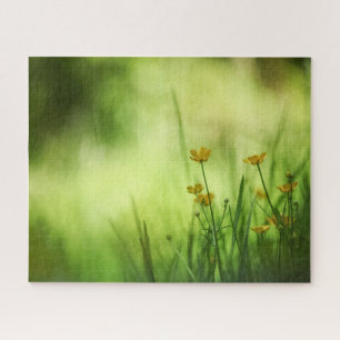 Puzzle Coupe de Fleur Jaune Bouteille Nature Photo