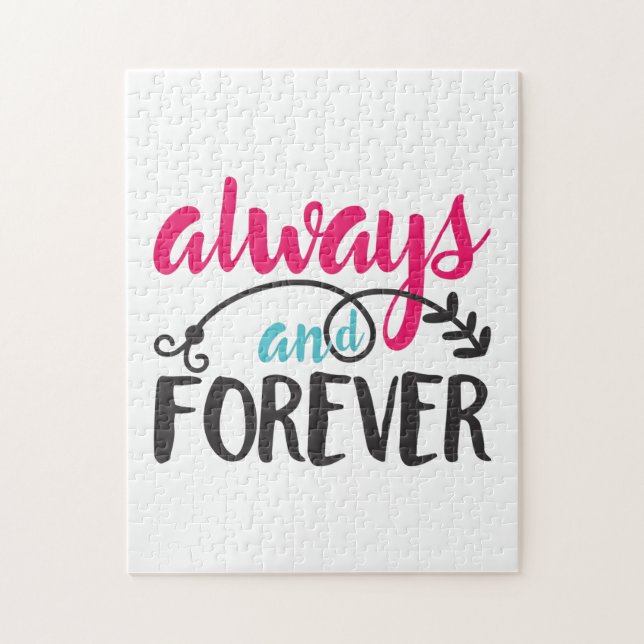 Puzzle Couple Art Always And Forever (Vertical)