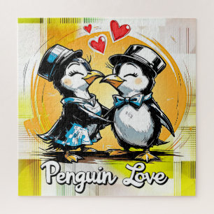 Puzzle Couple de manchots charmants