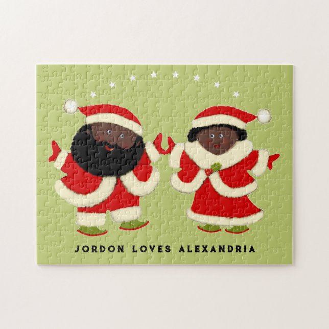 Puzzle Couple de Noël (Horizontal)