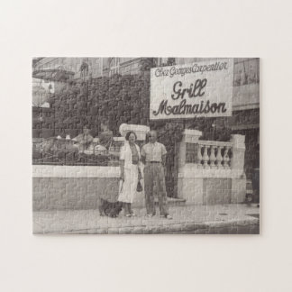 Puzzle Couple de voyage vintage French Riviera Cannes 193