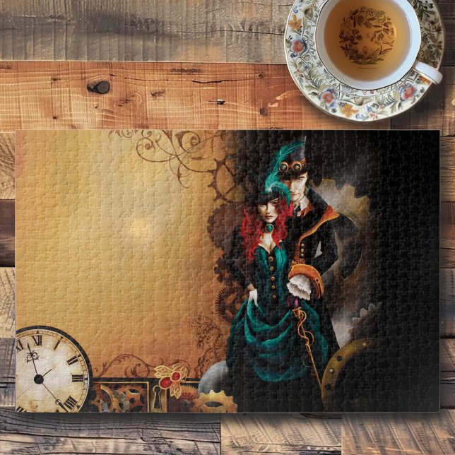 Puzzle Couple élégant steampunk victorien Romance (Créateur téléchargé)