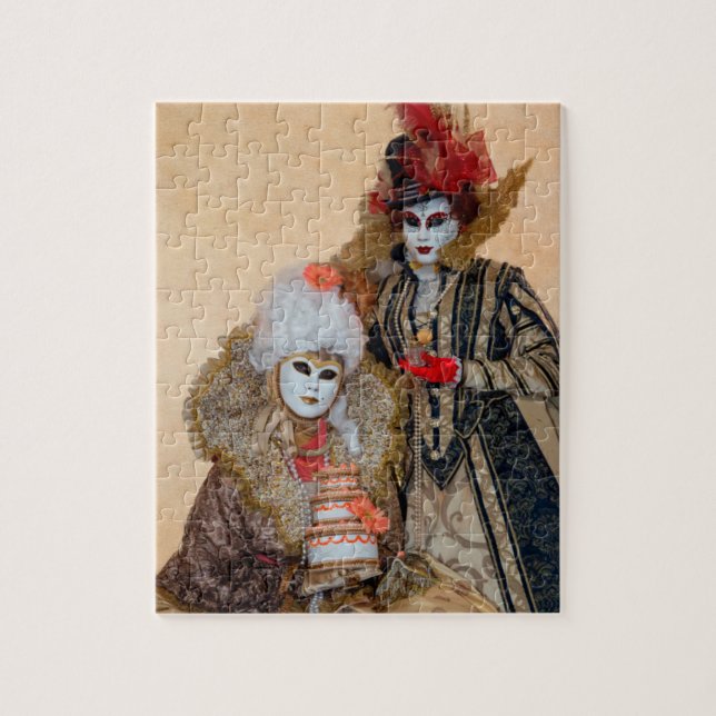Puzzle Couple en costume de Carnaval, Venise (Vertical)