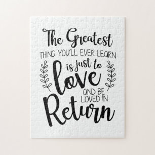 Puzzle Couple Gift The Greatest Thing You Will Ever Learn