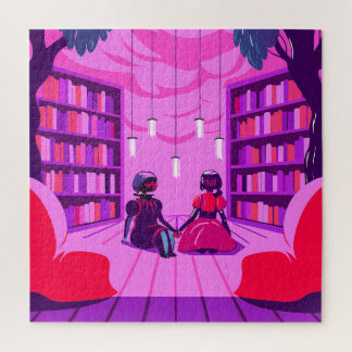 Puzzle Couple in Uniforms by a House