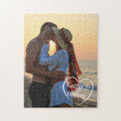 Puzzle Couple Love Heart Photo personnalisée (Vertical)