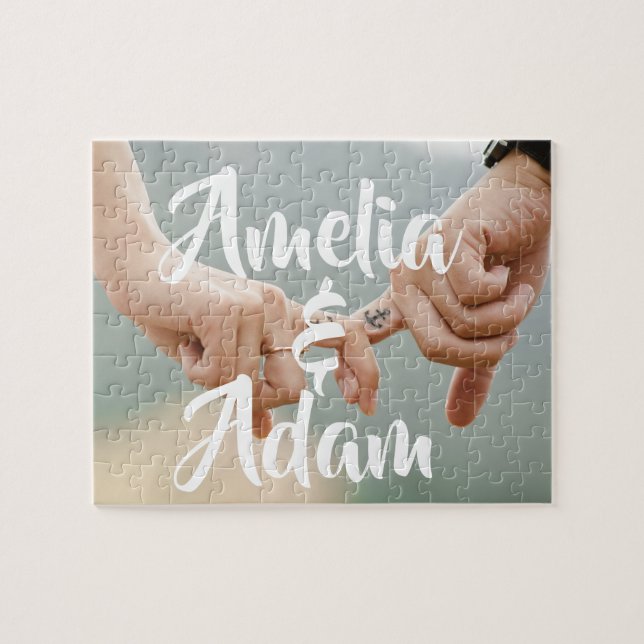 Puzzle Couple personnalisé (Horizontal)