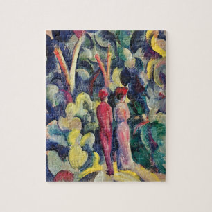 Puzzle Couple sur le chemin forestier par August Macke