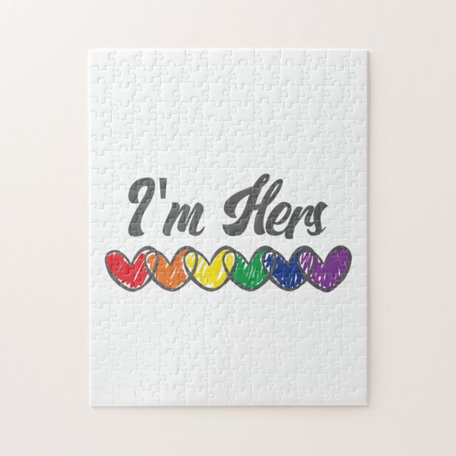 Puzzle Couples Gay Correspondant LGBT Im Hers Gay pride (Vertical)