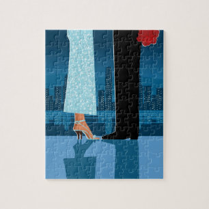 Puzzle Couples romantiques dans la ville