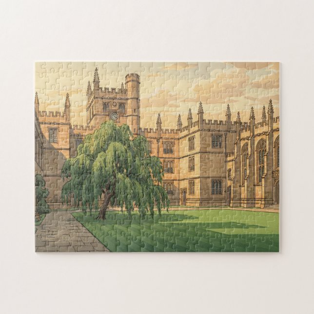 Puzzle Cour intérieure de l'Université d'Oxford  (Horizontal)