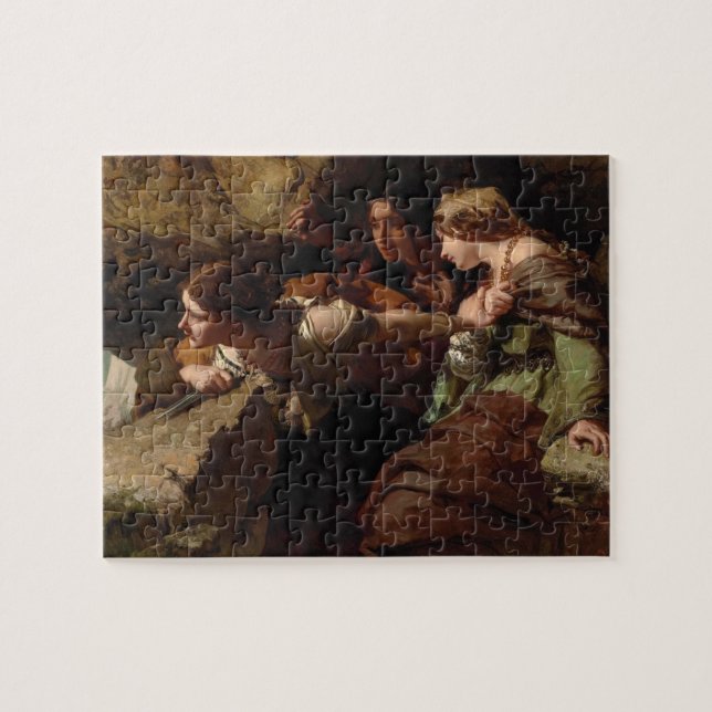 Puzzle Courage, anxiété et désespoir, regarder la bataill (Horizontal)