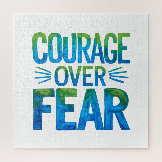 Puzzle Courage plutôt que la peur (Vertical)
