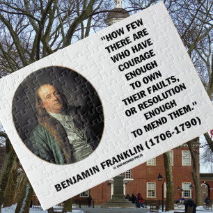 Puzzle Courage Possède Leurs Fautes Résolution Franklin C
