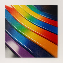 Courbes chromatiques — Rubans arc-en-ciel brillant