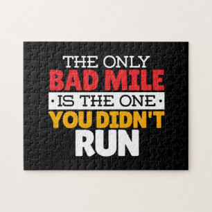 Puzzle Coureur - Citation drôle de mauvais mile à la cour