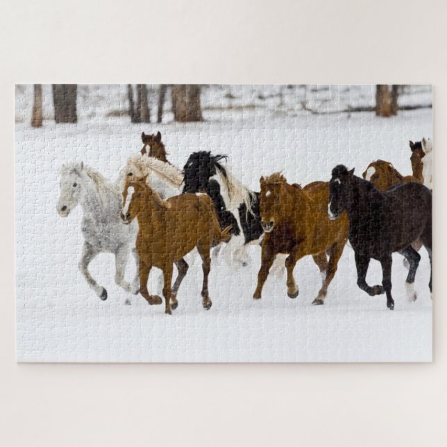 Puzzle Courir des chevaux sur le ranch Hideout (Horizontal)
